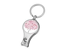 Self Love Tree - Cortaúñas de hojas de corazón rojo, cortaúñas, cortaúñas profesional, cortador de cutículas para mujeres y hombres