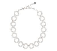 Self Portrait - Choker Crystal Link con anillos decorativos - Accessories - Mujer - Gris - ONE SIZE -