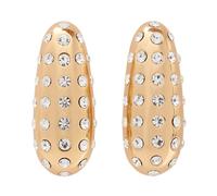 Self Portrait - Crystal Bar Earrings - Accessories - Mujer - Amarillo - ONE SIZE -
