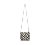 Self Portrait - Crystal Chainmail Mini Bag - Bags - Mujer - Gris - ONE SIZE -