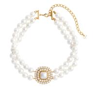 Self Portrait - Crystal Pearl Choker - Accessories - Mujer - Gris - ONE SIZE -