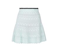 Self Portrait - Falda Corta de Punto Pointelle - Skirts - Mujer - Verde - L -
