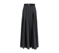 Self Portrait- Falda Maxi Plisada- Skirts- Mujer- Gris- M- Falda Maxi Plisada