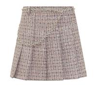 Self Portrait - Falda Mini de Tweed Rosa con Adorno de Cadena de Joyas - Skirts - Mujer - Rosa - S -