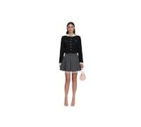 Self Portrait - Falda Mini Plisada - Skirts - Mujer - Gris - S -