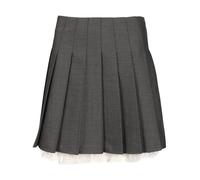 Self Portrait - Falda Plisada Mini - Skirts - Mujer - Gris - XS -