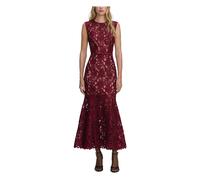 Self Portrait- Guipure Lace Midi Dress- Dresses- Mujer- Púrpura- M- Guipure Lace Midi Dress
