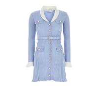 Self Portrait- Knit Mini Dress- Dresses- Mujer- Azul- M- Knit Mini Dress