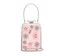 Self Portrait- Mini Bolso de Satén Floral con Cristales- Bags- Mujer- Rosa- ONE SIZE- Mini Bolso de Satén Floral con Cristales