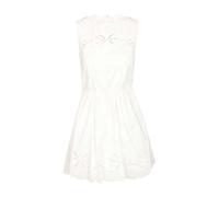 Self Portrait - Mini vestido de algodón bordado - Dresses - Mujer - Blanco - 2XS -