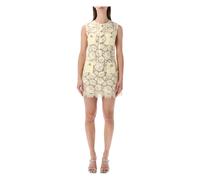 Self Portrait - Mini Vestido de Encaje - Dresses - Mujer - Amarillo - S -