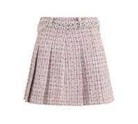 Self Portrait - Minifalda con Cinturón de Cristal y Cadena de Estrás - Skirts - Mujer - Rosa - M -