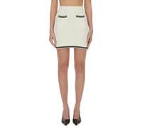 Self Portrait- Mini Falda de Punto- Skirts- Mujer- Beige- M- Mini Falda de Punto