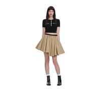 Self Portrait - Minifalda de algodón - Skirts - Mujer - Marrón - S -