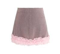 Self Portrait - Minifalda de Cristal con Estrás - Skirts - Mujer - Multicolor - S -
