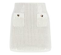 Self Portrait - Minifalda de Crochet con Lentejuelas - Skirts - Mujer - Blanco - M -