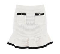 Self Portrait- Minifalda de Crochet- Skirts- Mujer- Blanco- L- Minifalda de Crochet