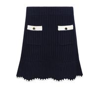 Self Portrait - Minifalda de ganchillo de punto - Skirts - Mujer - Azul - M -