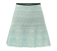 Self Portrait - Minifalda de punto calado - Skirts - Mujer - Verde - M -