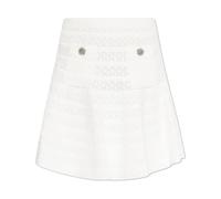 Self Portrait - Minifalda de punto Pointelle - Skirts - Mujer - Blanco - L -