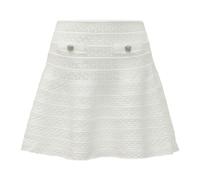 Self Portrait - Minifalda de punto Pointelle - Skirts - Mujer - Blanco - L -