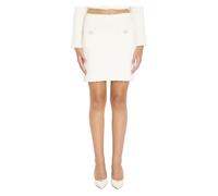 Self Portrait - Minifalda de punto - Skirts - Mujer - Beige - M -