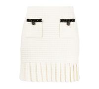 Self Portrait - Minifalda plisada color crema - Skirts - Mujer - Beige - L -