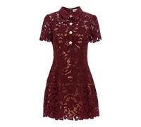 Self Portrait - Minivestido de Encaje - Dresses - Mujer - Rojo - XS -