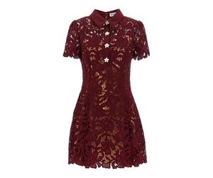 Self Portrait - Minivestido de Encaje - Dresses - Mujer - Rojo - XS -
