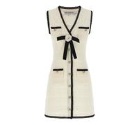 Self Portrait - Minivestido de Punto Pointelle - Dresses - Mujer - Beige - L -
