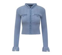 Self Portrait- Pearl Cardigan- Knitwear- Mujer- Azul- L- Pearl Cardigan