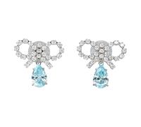 Self Portrait- Pendientes de Gota de Cristal Azul Claro- Accessories- Mujer- Multicolor- ONE SIZE- Pendientes de Gota de Cristal Azul Claro