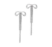 Self Portrait - Pendientes Lazo de Cristal - Accessories - Mujer - Gris - ONE SIZE -
