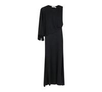 Self Portrait - Pf 26 Vestido Maxi Asimétrico de Punto de Viscosa - Dresses - Mujer - Negro - M -