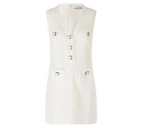 Self Portrait - Pf 26 Vestido Mini de Bouclé sin Mangas - Dresses - Mujer - Blanco - XS -