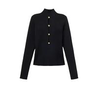 Self Portrait- Rs 26-138T-B Rib Top- Knitwear- Mujer- Negro- XS- Rs 26-138T-B Rib Top