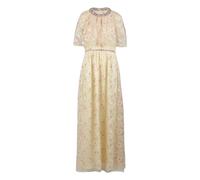 Self Portrait- Vestido Maxi con Adornos Florales- Dresses- Mujer- Beige- XS- Vestido Maxi con Adornos Florales