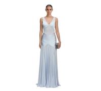 Self Portrait- Vestido Maxi de Jersey Satinado- Dresses- Mujer- Azul- M- Vestido Maxi de Jersey Satinado