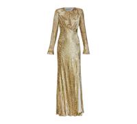 Self Portrait - Vestido Maxi Fil Coupe - Dresses - Mujer - Amarillo - 2XS -