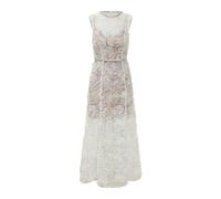 Self Portrait - Vestido Midi de Tul y Encaje Pf 26 - Dresses - Mujer - Blanco - S -
