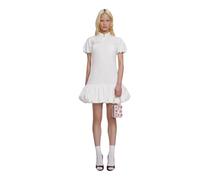 Self Portrait - Vestido Mini Asimétrico de Algodón - Dresses - Mujer - Blanco - S -