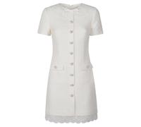 Self Portrait - Vestido Mini de Encaje Bouclé - Dresses - Mujer - Blanco - S -
