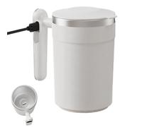Self Stirring Coffee Mug | Electric Stainless Steel USB Rechargeable Drinkware With Built-in LCD Thermograph, Self Mixing Cup For Picnic Water Tea Milk Hiking Lattes Hot Chocolate Home Camping Trips