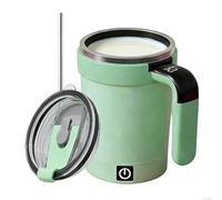 Self Stirring Coffee - Taza de 380 ml Hot Chocolate Container, Temperature Display Electric Mixing, Milk Cup Students Busy Professionals | Students Busy Professionals Tech Lovers Office Home Study