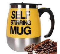 Self Stirring Mug - Battery Operated Drinkware, 400ml Magnetic Self Stirring Coffee Cup with Easy Mixing, Tea Oat Drink Powder Mug, Home Office Travel School Gym Camping Picnic