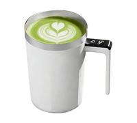 Self Stirring Mug, Portable Magnetic Drinkware, 400ML Coffee Cup with Temp Display, Rechargeable Electric Stainless Steel Mug with Lid, Kitchen Drinkware for Home Cafe Workplace, Fitness Tea Supplies
