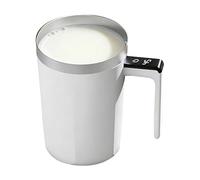 Self Stirring Mug With Lid - Rechargeable Mixing Drinkware | 400ML Temp Display Automatic Magnetic Stirring Cup For Gym Fitness Travel Kitchen Home Cafe Tea Water Powder Milk