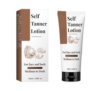 Self Tanner: ingredientes naturales y orgánicos, loción hidratante con altava con aloe vera y coco para un brillo natural, bronceado falso sin rayas, medio a oscuro