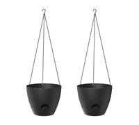 Self-Watering Plant Hanger Pots | 2 Pack Hanging Planter with Water Reservoir Basket, Self Watering Flower Pots For Indoor Outdoor Use, Home Wall Window Garden, Living Room Bedroom Kitchen Balcony Pa