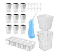 Self Watering Plant Pots - 10 Pieces Clear Hydroponic Box